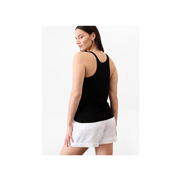 Athleta Getaway Linen Blend Tank Black Sz M & L - Picture 4 of 5